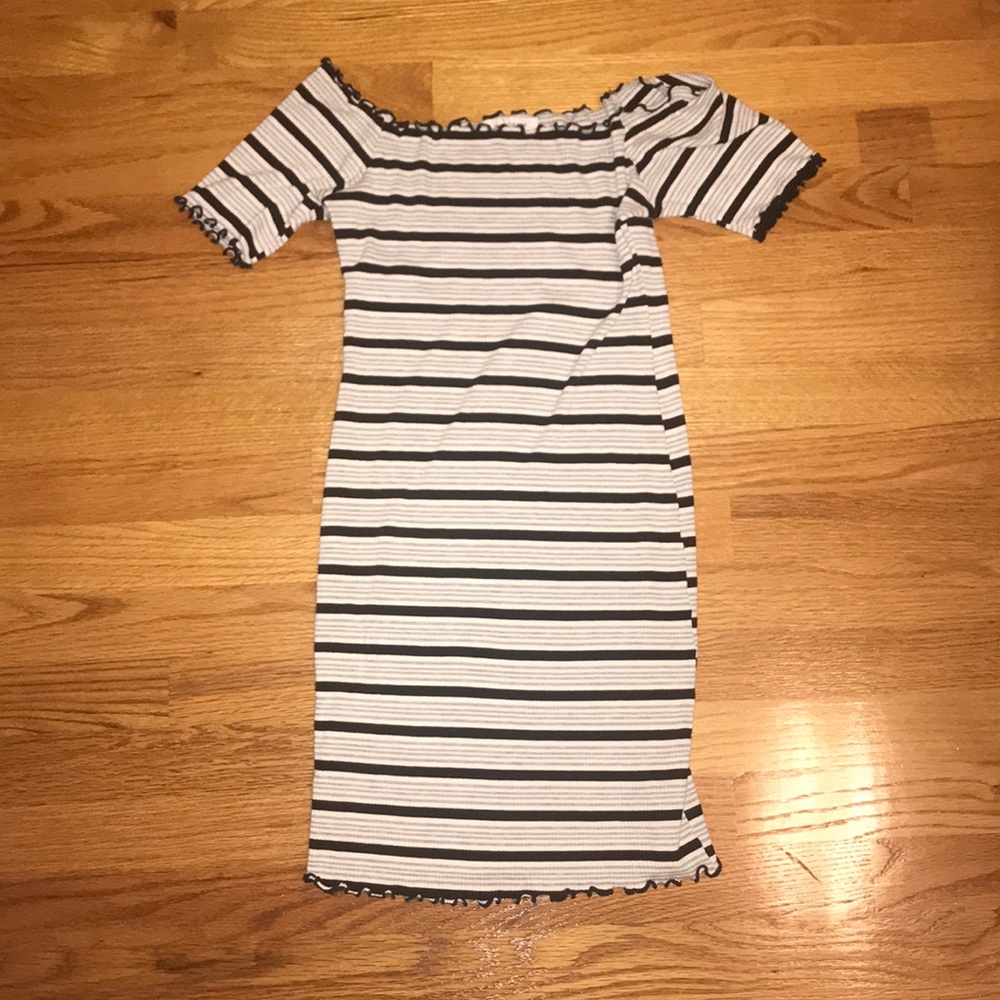 Stretchy Tight Striped Dress